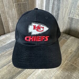 Vintage KC Chiefs Budweiser Snapback Hat Black Headmost‎ USA NFL Promo